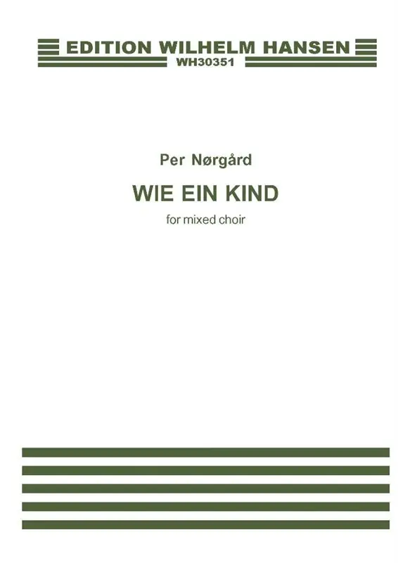 Cover: 9788759808726 | Wie Ein Kind | (New Corrected Version) | Per Norgard | Taschenbuch