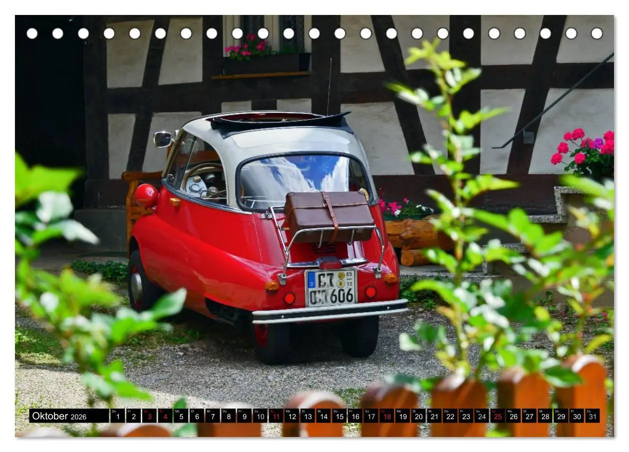 Bild: 9783516128826 | BMW Isetta - Die Knutschkugel (Tischkalender 2026 DIN A5 quer),...
