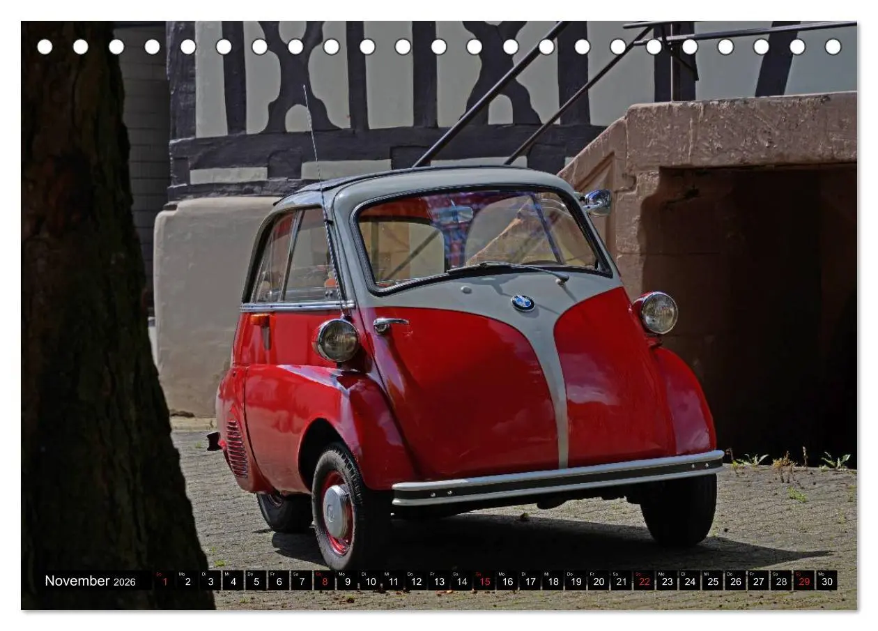 Bild: 9783516128826 | BMW Isetta - Die Knutschkugel (Tischkalender 2026 DIN A5 quer),...