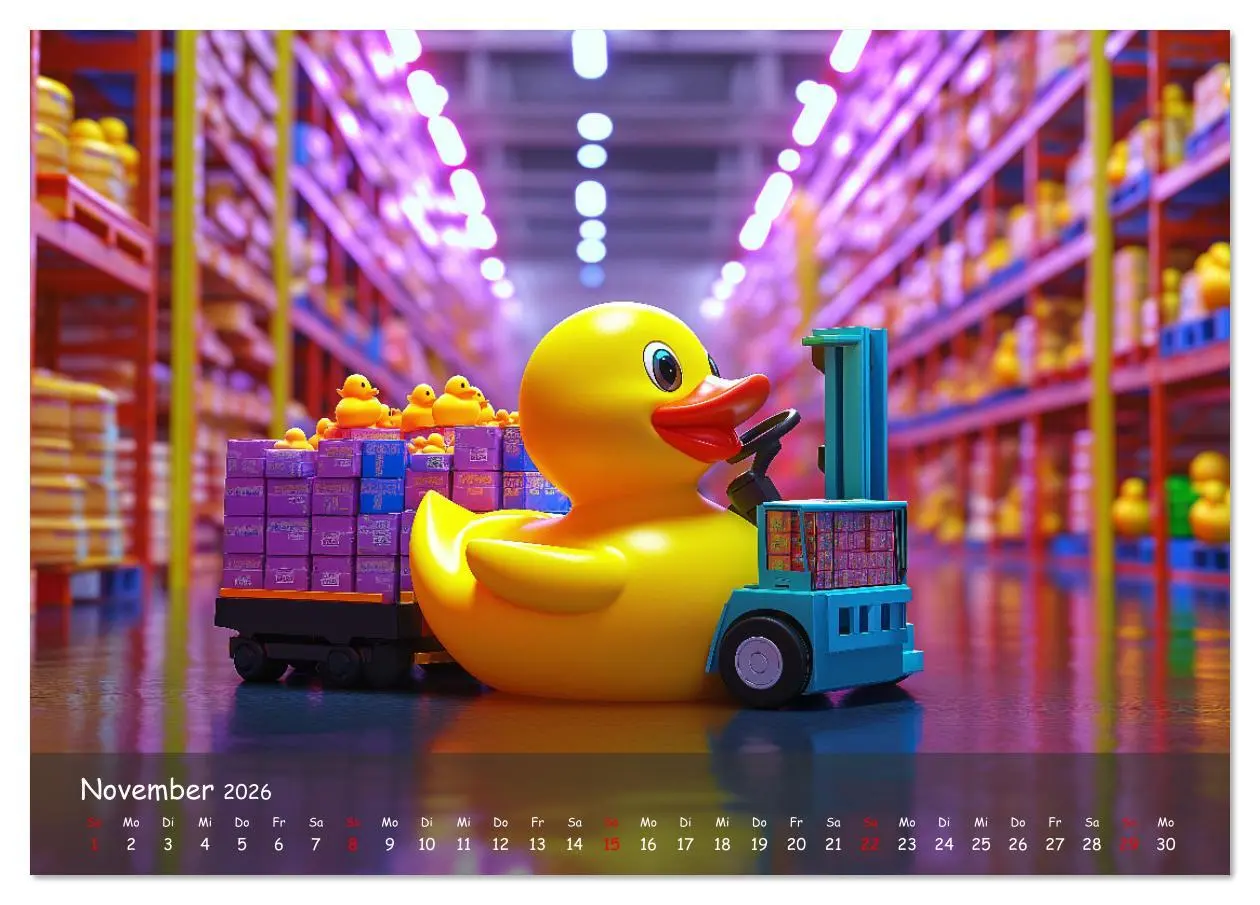 Bild: 9783457338926 | Badeenten Kalender - Quietscheenten in der Berufswelt...