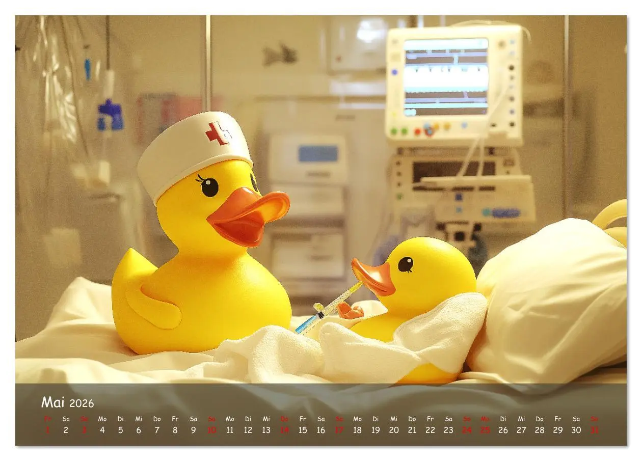 Bild: 9783457338926 | Badeenten Kalender - Quietscheenten in der Berufswelt...