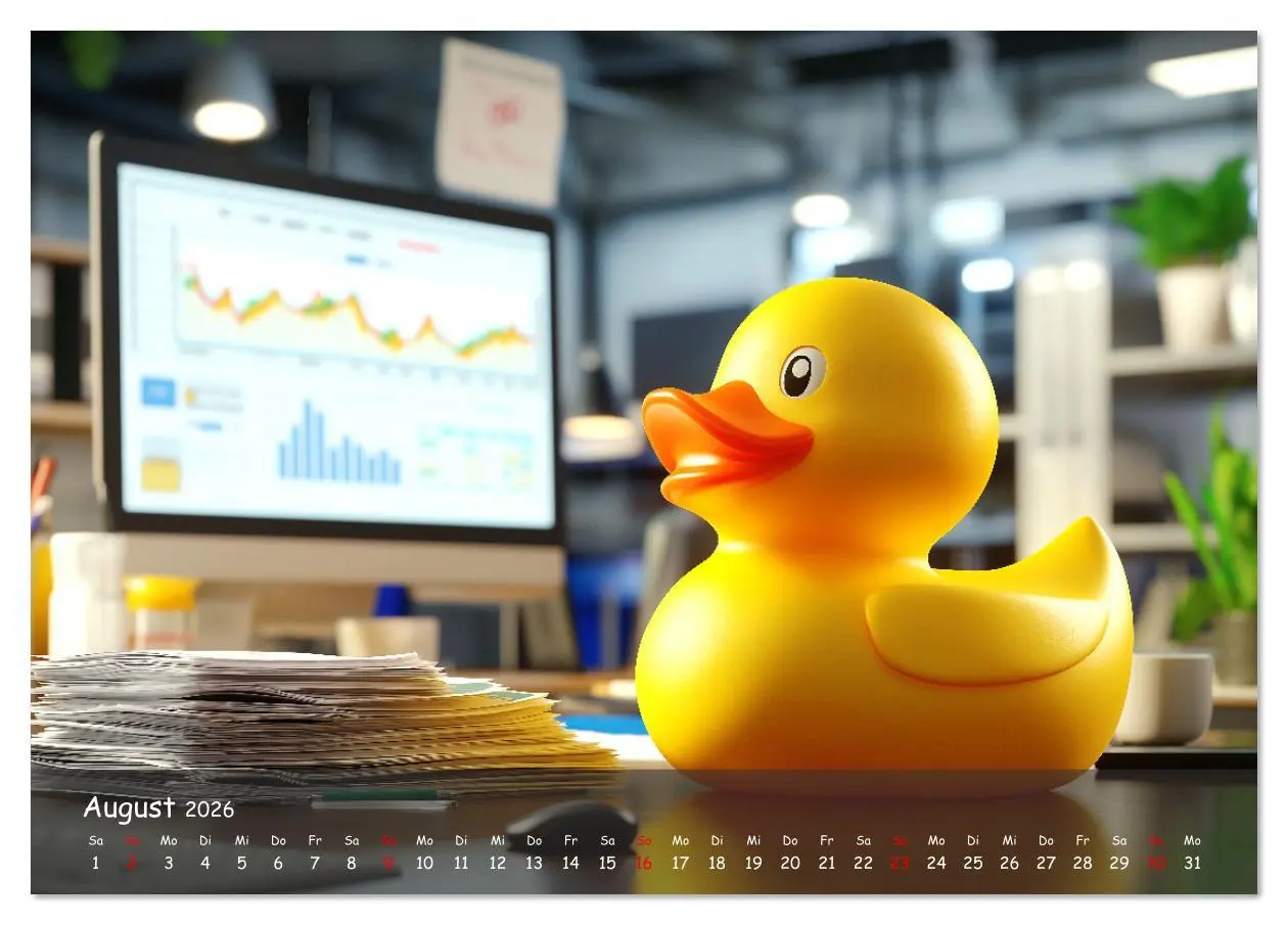 Bild: 9783457338926 | Badeenten Kalender - Quietscheenten in der Berufswelt...