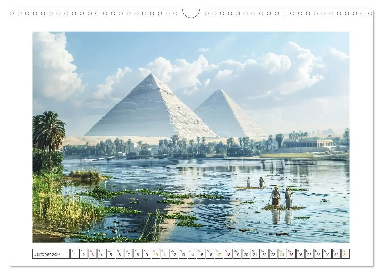 Bild: 9783457408926 | Im Schatten der Pyramiden (Wandkalender 2026 DIN A3 quer), CALVENDO...