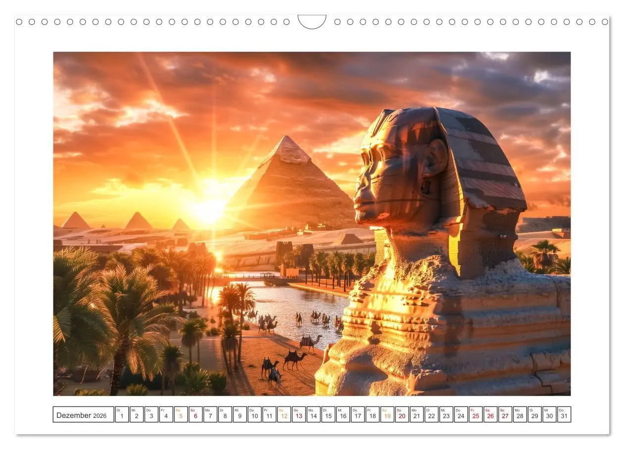Bild: 9783457408926 | Im Schatten der Pyramiden (Wandkalender 2026 DIN A3 quer), CALVENDO...