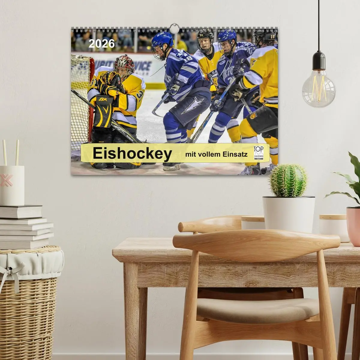 Bild: 9783516048926 | Mit vollem Einsatz - Eishockey (Wandkalender 2026 DIN A3 quer),...