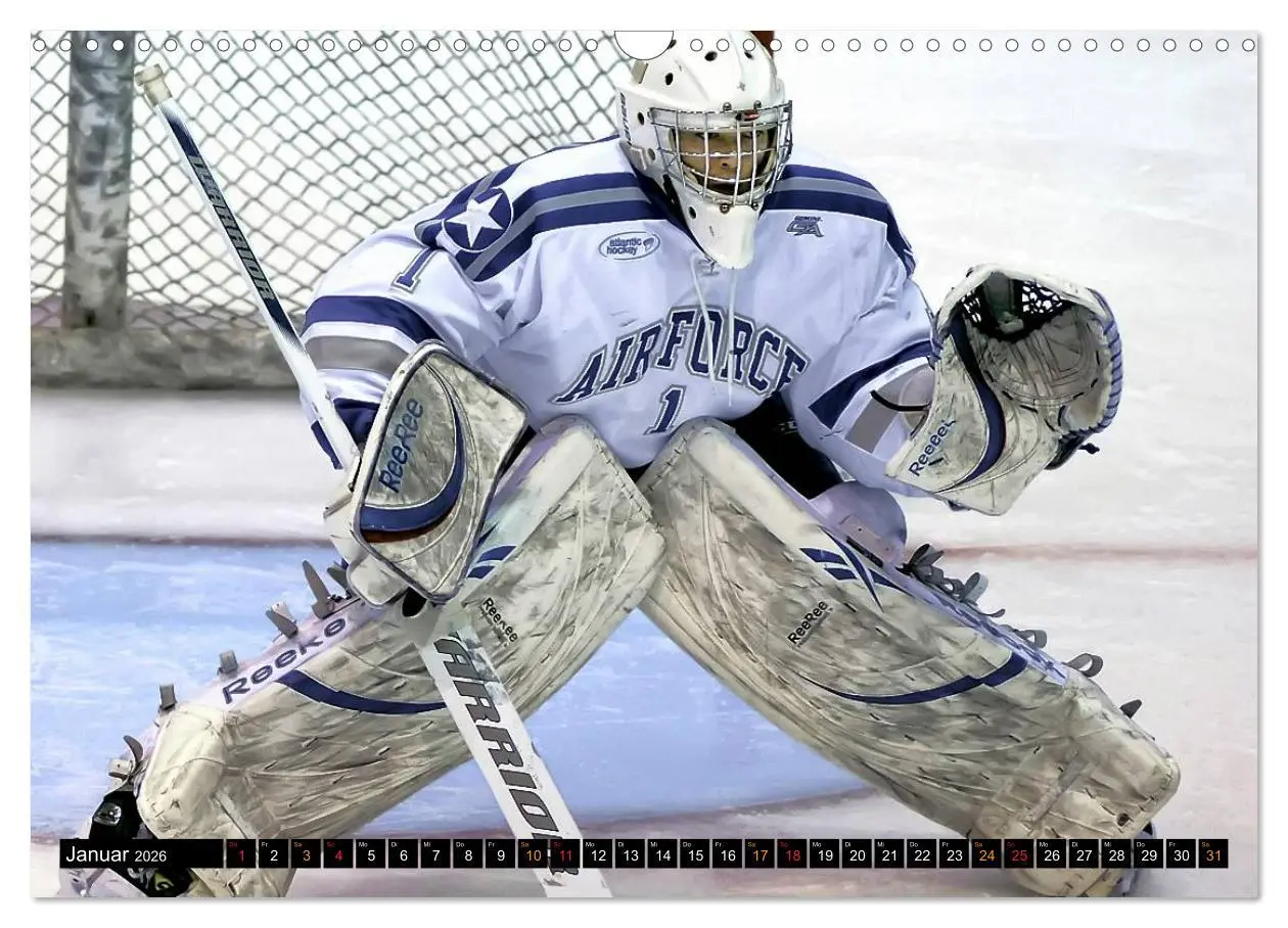 Bild: 9783516048926 | Mit vollem Einsatz - Eishockey (Wandkalender 2026 DIN A3 quer),...