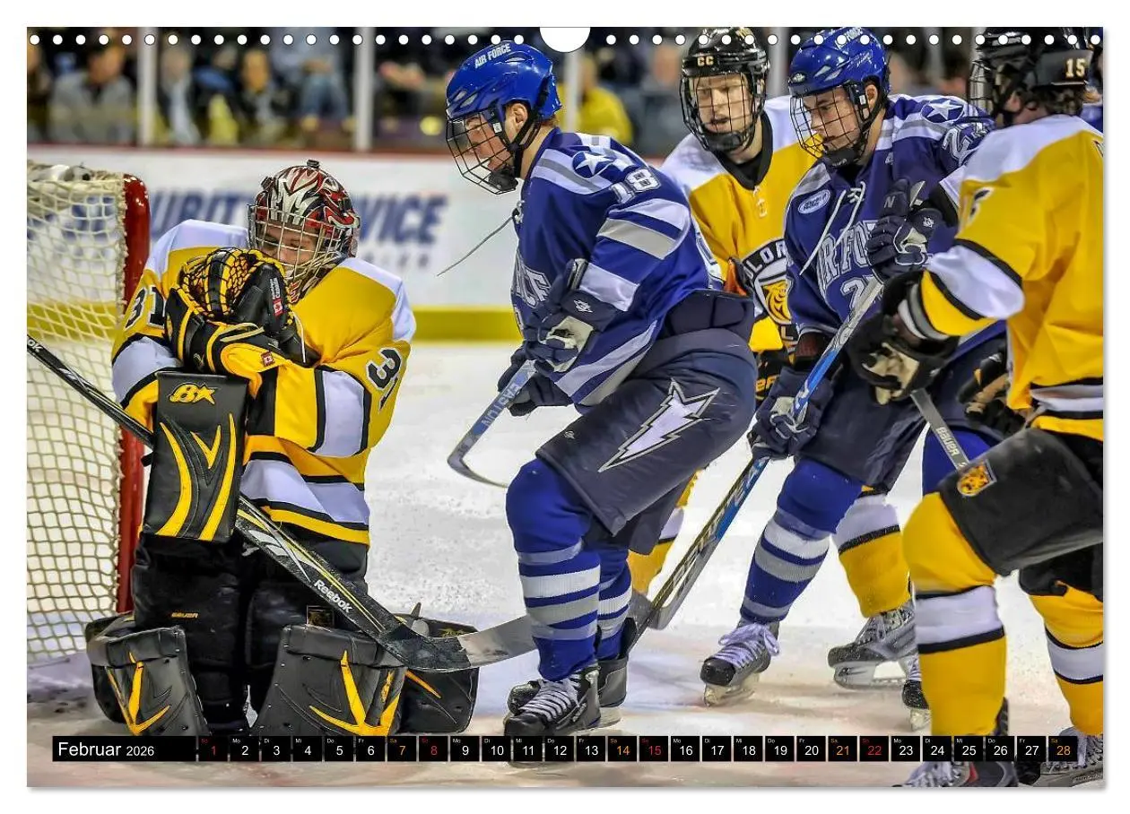 Bild: 9783516048926 | Mit vollem Einsatz - Eishockey (Wandkalender 2026 DIN A3 quer),...