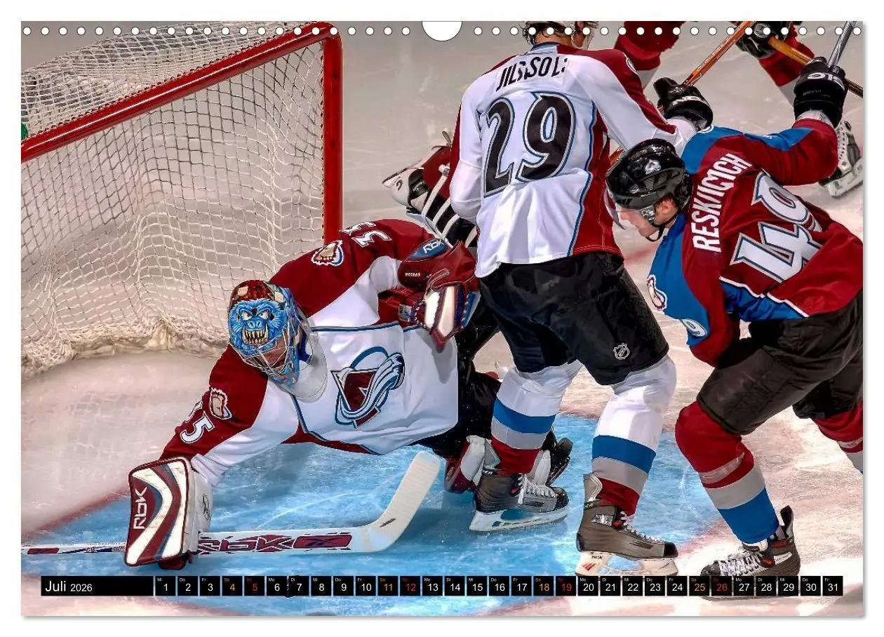 Bild: 9783516048926 | Mit vollem Einsatz - Eishockey (Wandkalender 2026 DIN A3 quer),...