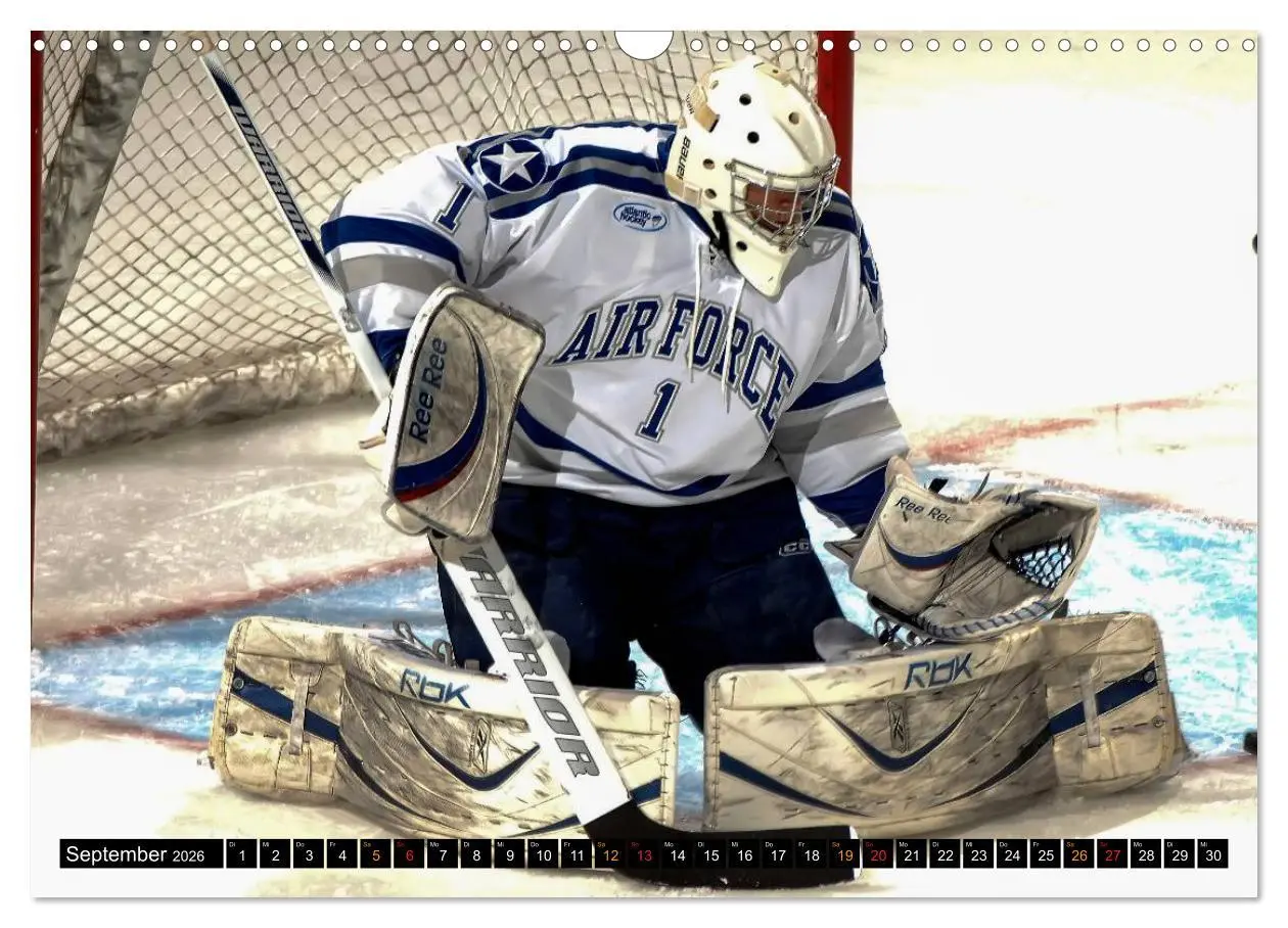 Bild: 9783516048926 | Mit vollem Einsatz - Eishockey (Wandkalender 2026 DIN A3 quer),...