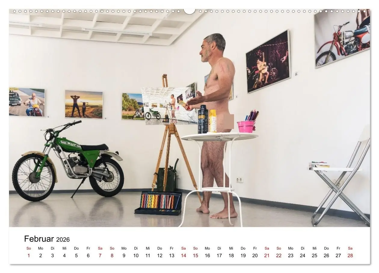 Bild: 9783516598926 | Echte Männer, coole Mopeds (Wandkalender 2026 DIN A2 quer),...