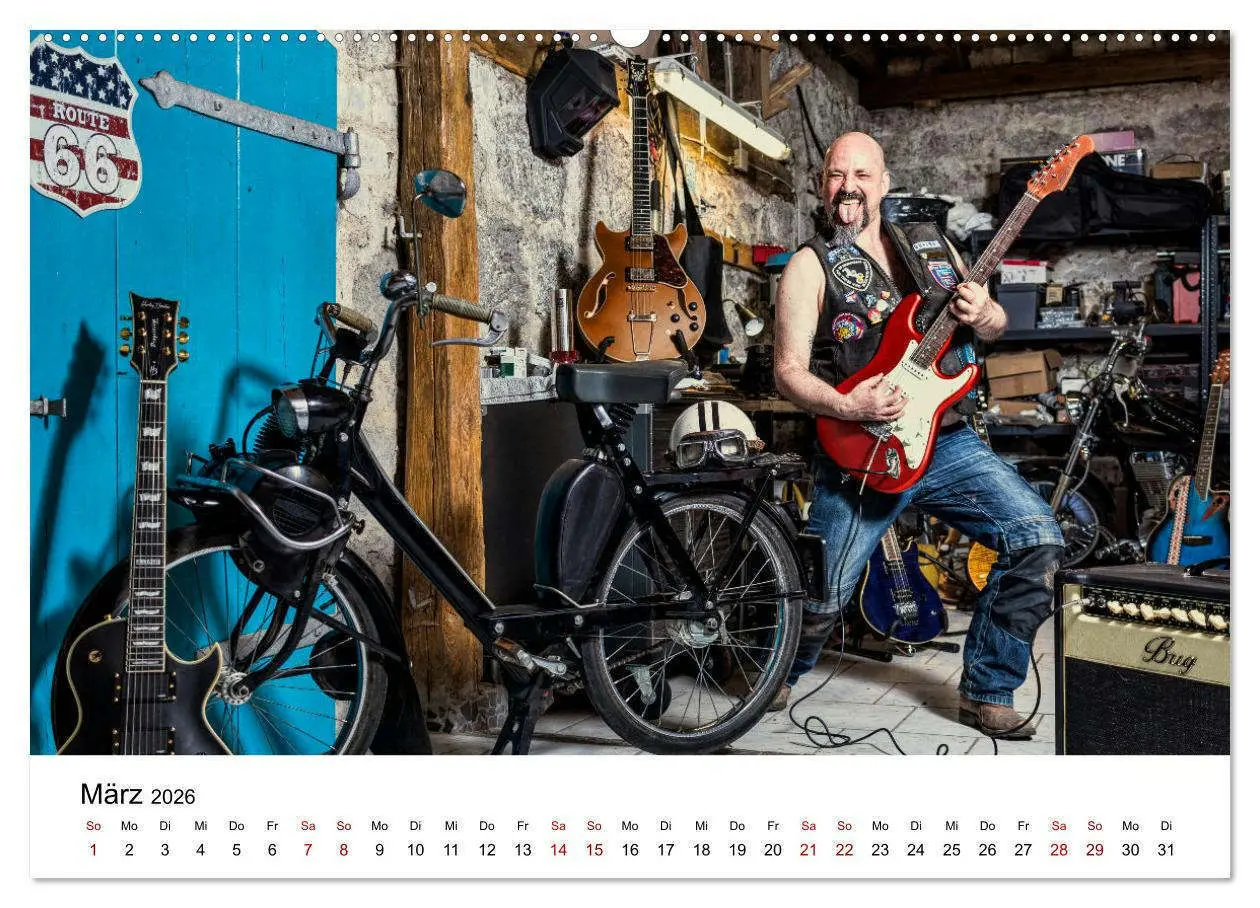 Bild: 9783516598926 | Echte Männer, coole Mopeds (Wandkalender 2026 DIN A2 quer),...