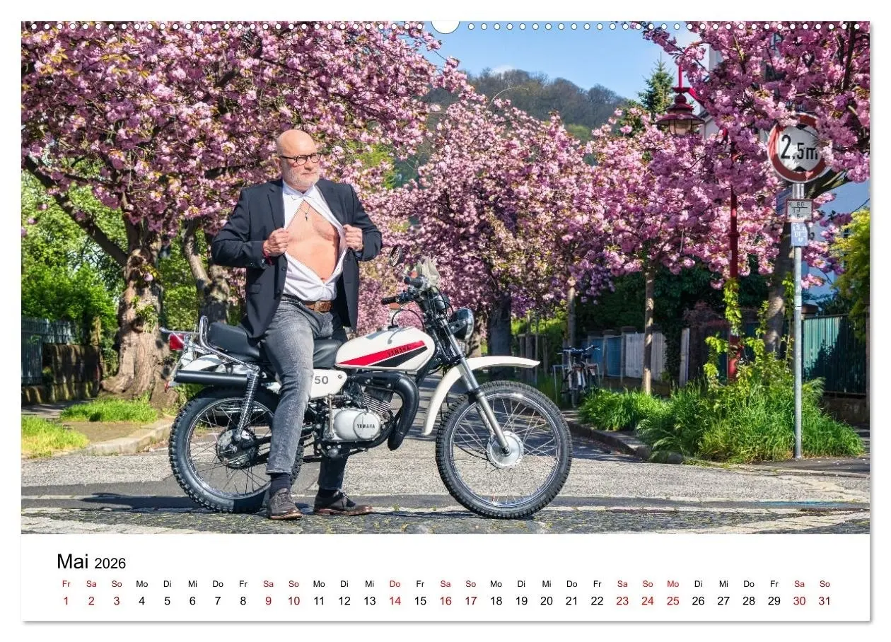 Bild: 9783516598926 | Echte Männer, coole Mopeds (Wandkalender 2026 DIN A2 quer),...