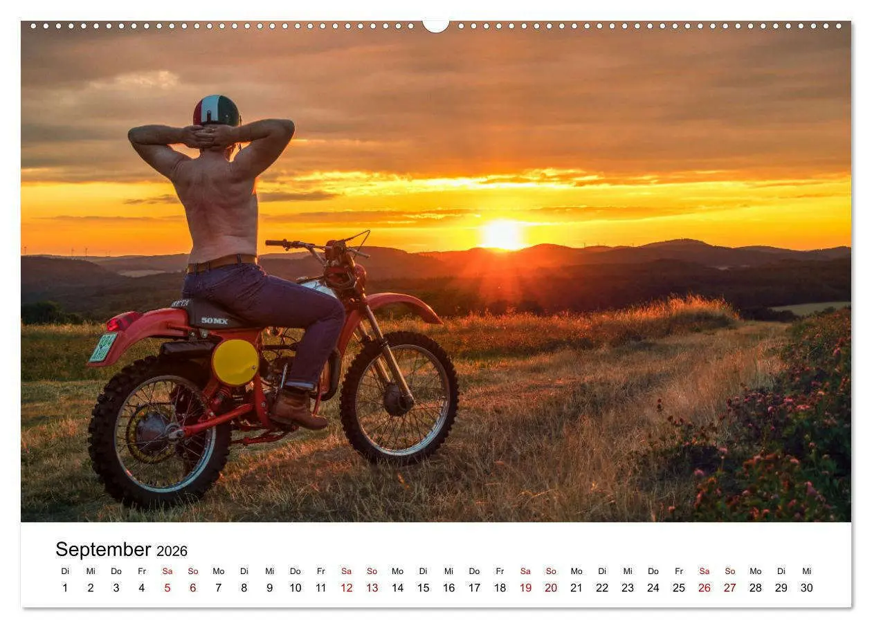 Bild: 9783516598926 | Echte Männer, coole Mopeds (Wandkalender 2026 DIN A2 quer),...