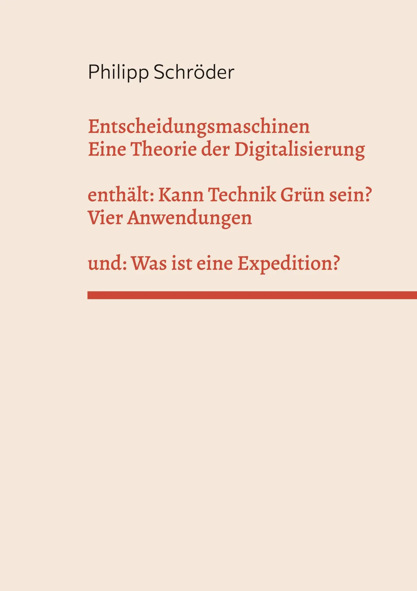 Cover: 9783695178926 | Entscheidungsmaschinen - Eine Theorie der Digitalisierung | Schröder