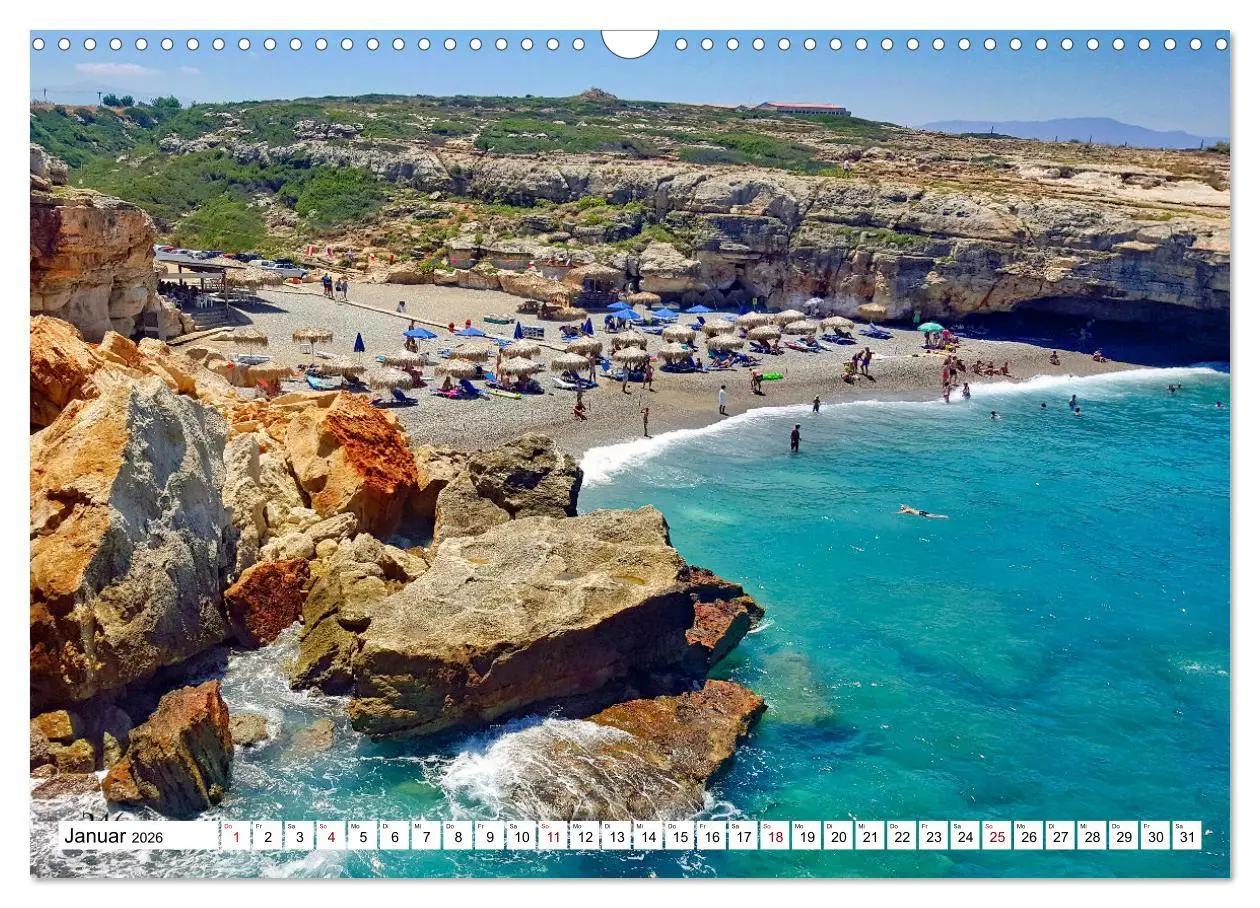Bild: 9783457539026 | Traumstrände auf Kreta (Wandkalender 2026 DIN A3 quer), CALVENDO...