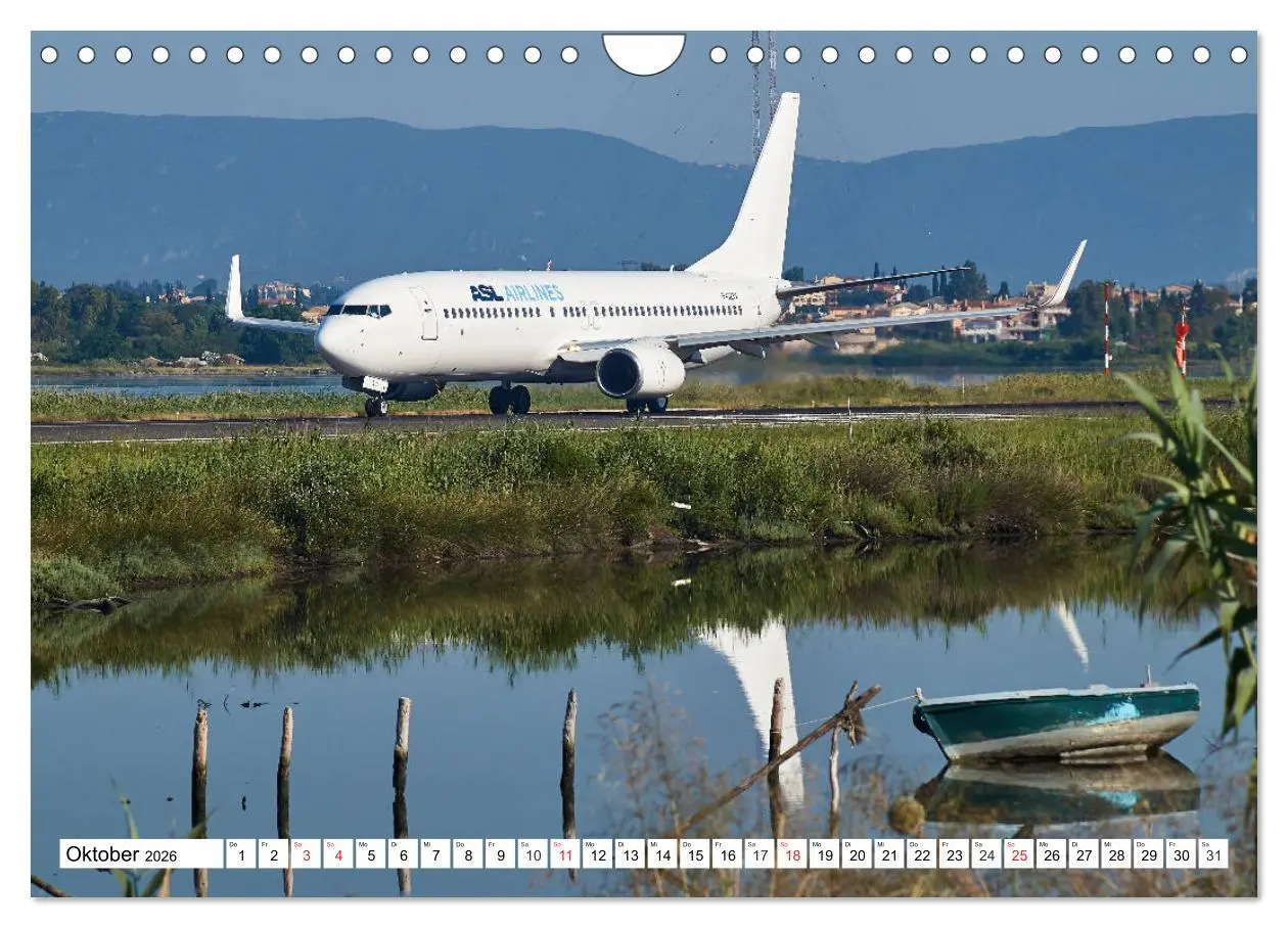 Bild: 9783457779026 | Flugzeuge auf Korfu (Wandkalender 2026 DIN A4 quer), CALVENDO...