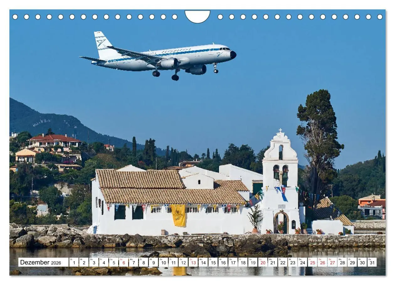 Bild: 9783457779026 | Flugzeuge auf Korfu (Wandkalender 2026 DIN A4 quer), CALVENDO...