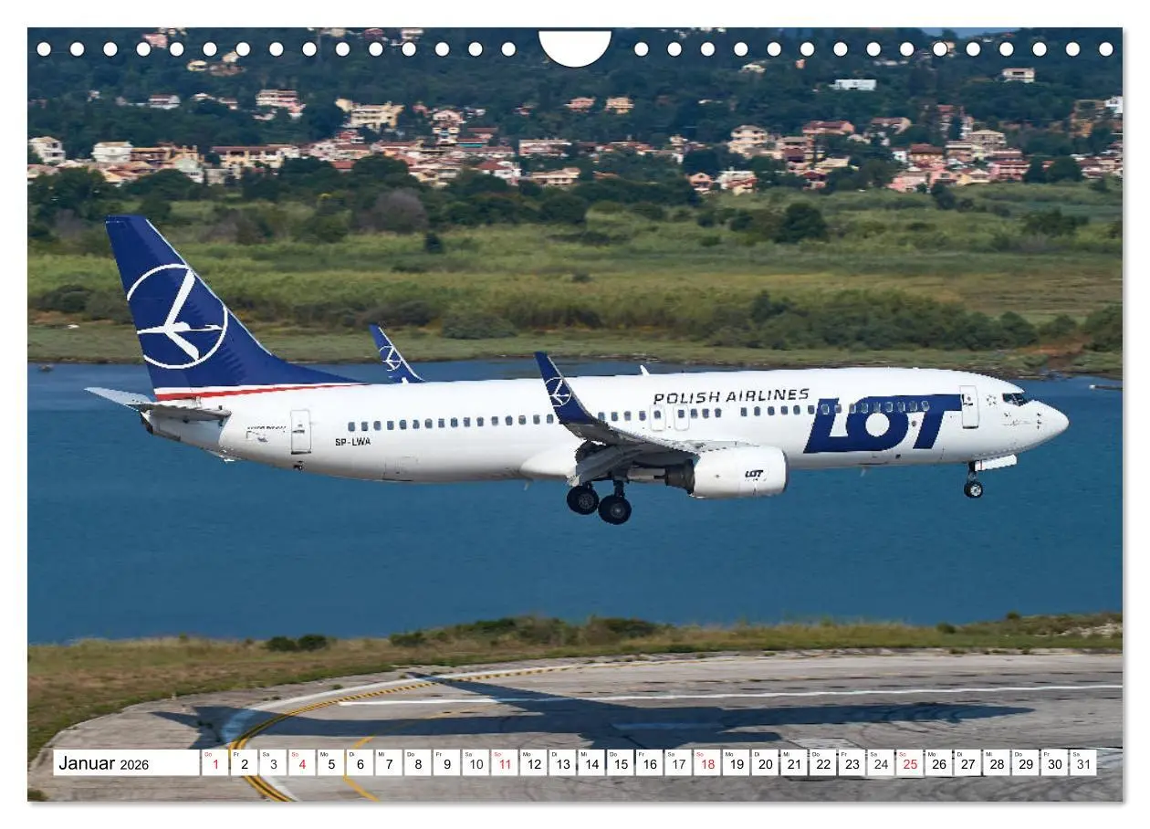 Bild: 9783457779026 | Flugzeuge auf Korfu (Wandkalender 2026 DIN A4 quer), CALVENDO...