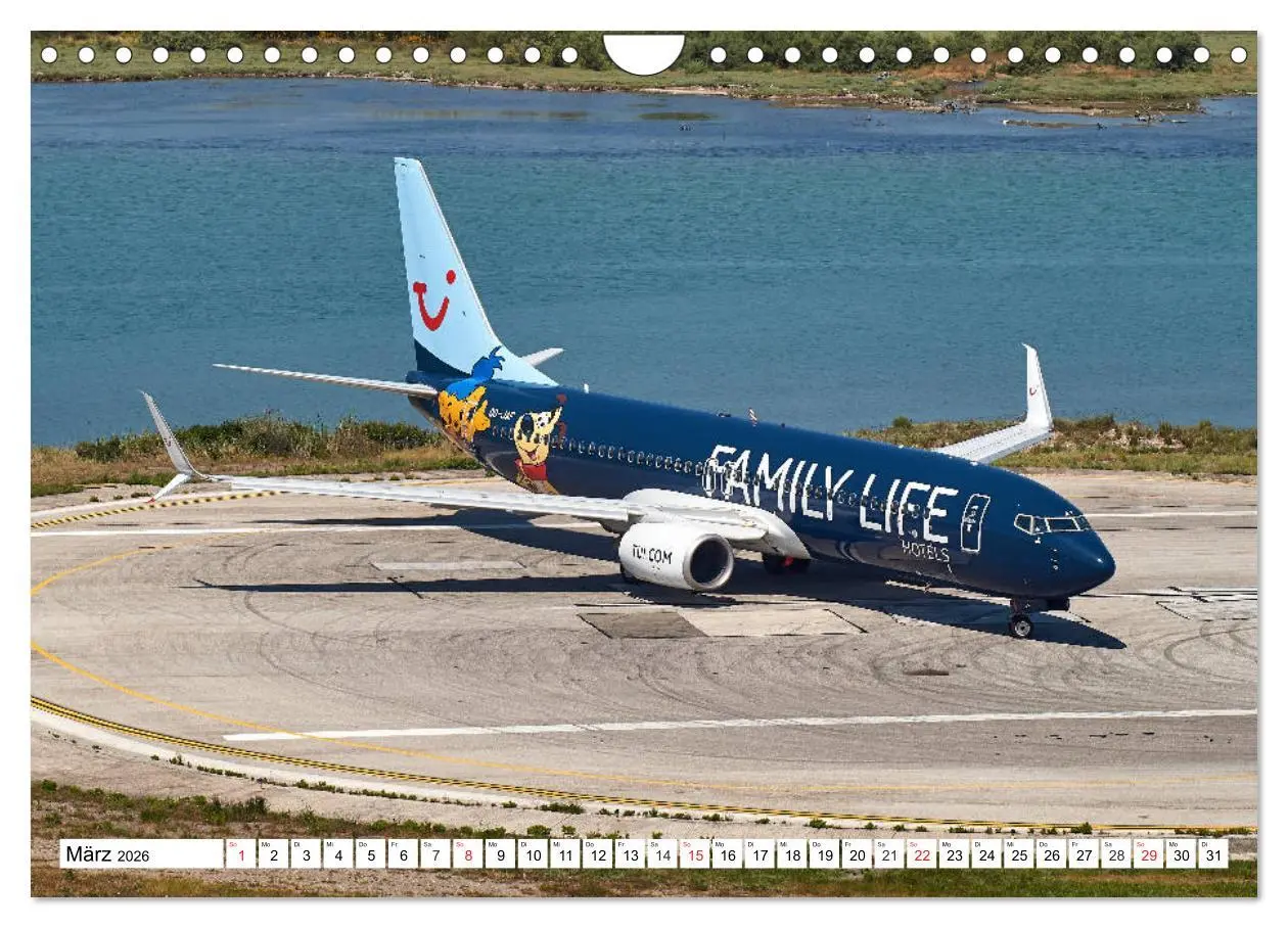 Bild: 9783457779026 | Flugzeuge auf Korfu (Wandkalender 2026 DIN A4 quer), CALVENDO...