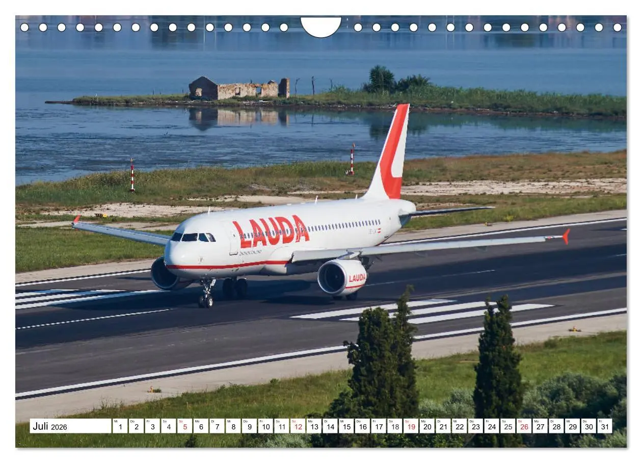 Bild: 9783457779026 | Flugzeuge auf Korfu (Wandkalender 2026 DIN A4 quer), CALVENDO...