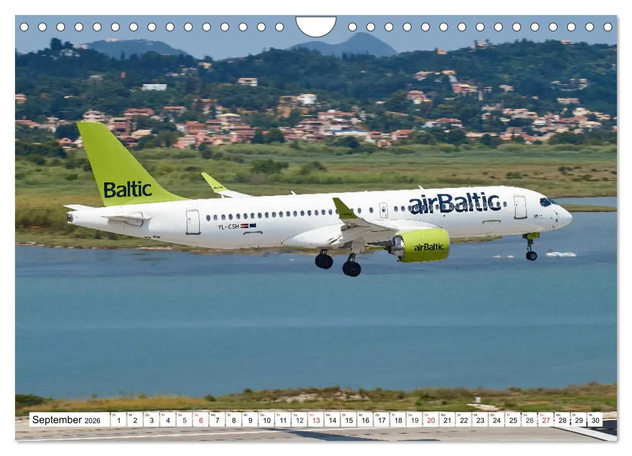 Bild: 9783457779026 | Flugzeuge auf Korfu (Wandkalender 2026 DIN A4 quer), CALVENDO...
