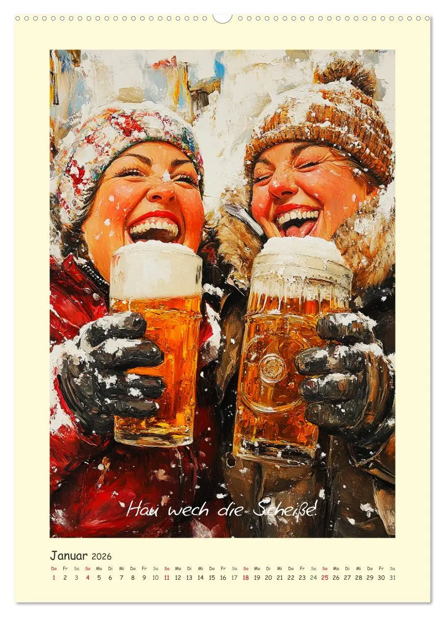 Bild: 9783516249026 | Bier, Bäuche, Sprüche. Spaß mit Hopfen und Malz (Wandkalender 2026...