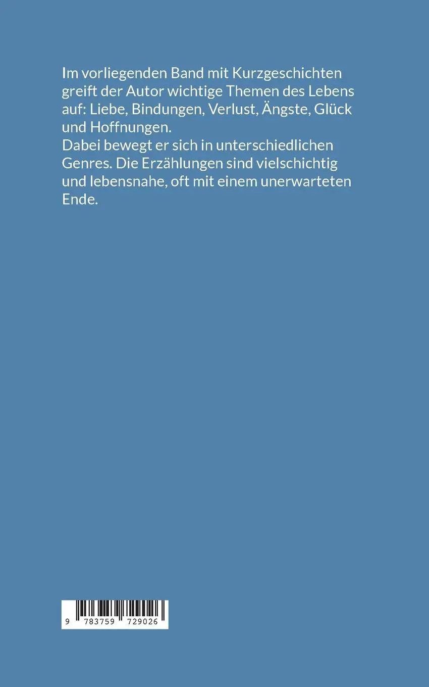 Rückseite: 9783759729026 | Schrift-Art | Kurzgeschichten | Johannes I. L. Pfeiffer | Taschenbuch