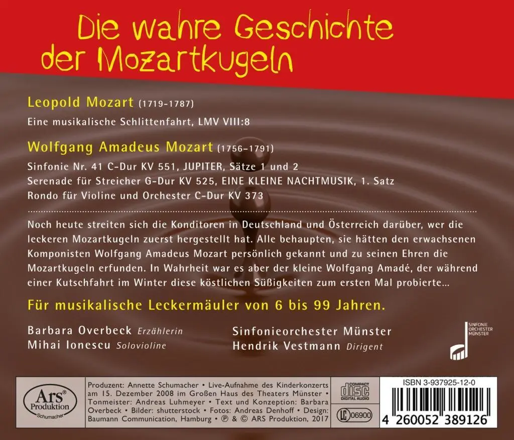 Bild: 4260052389126 | Die wahre Geschichte der Mozartkugeln | Münster | Audio-CD | CD | 2017