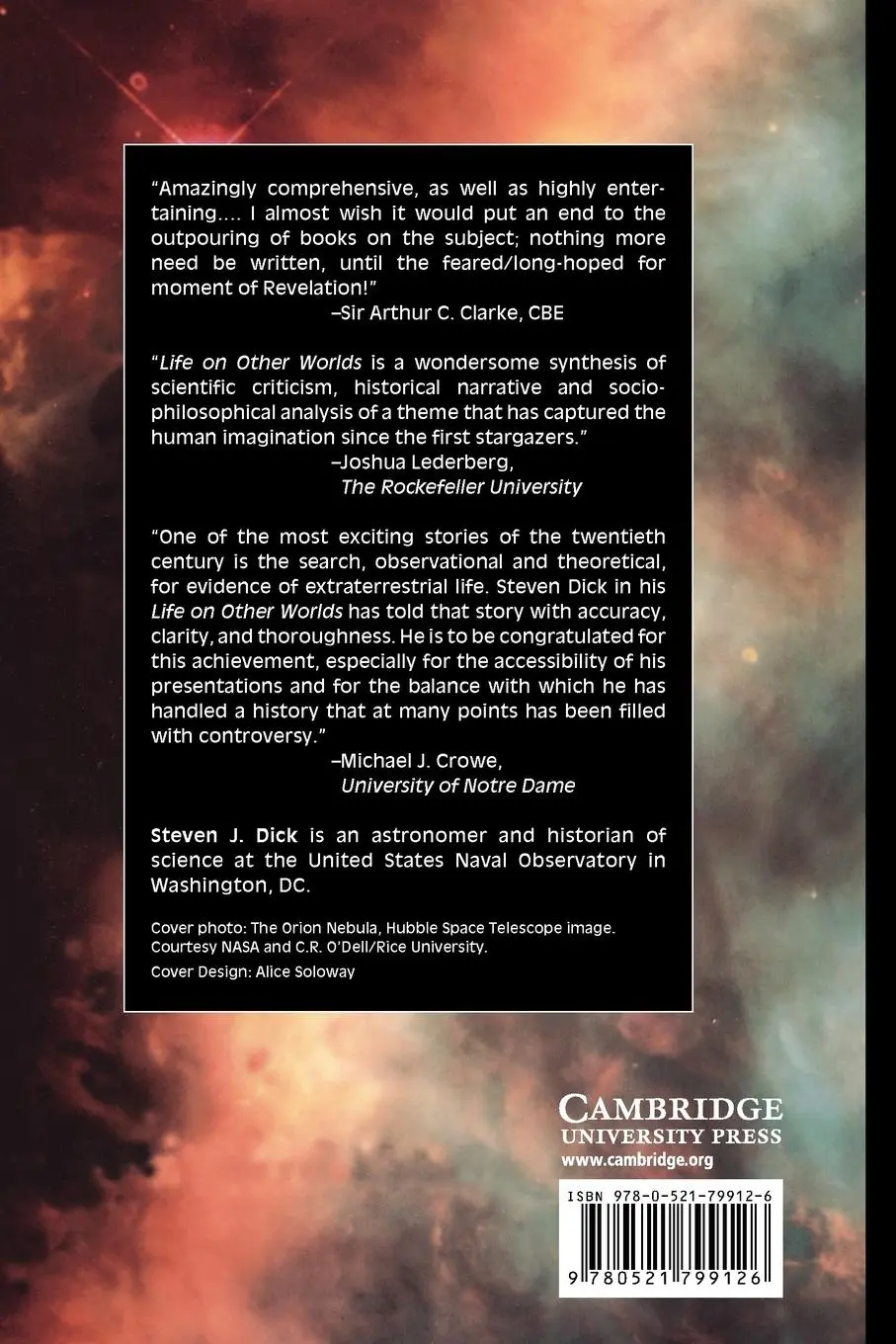Rückseite: 9780521799126 | Life on Other Worlds | The 20th-Century Extraterrestrial Life Debate