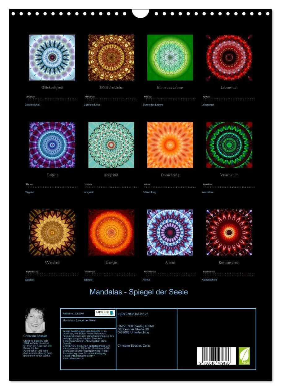 Bild: 9783516479126 | Mandalas - Spiegel der Seele (Wandkalender 2026 DIN A3 hoch),...