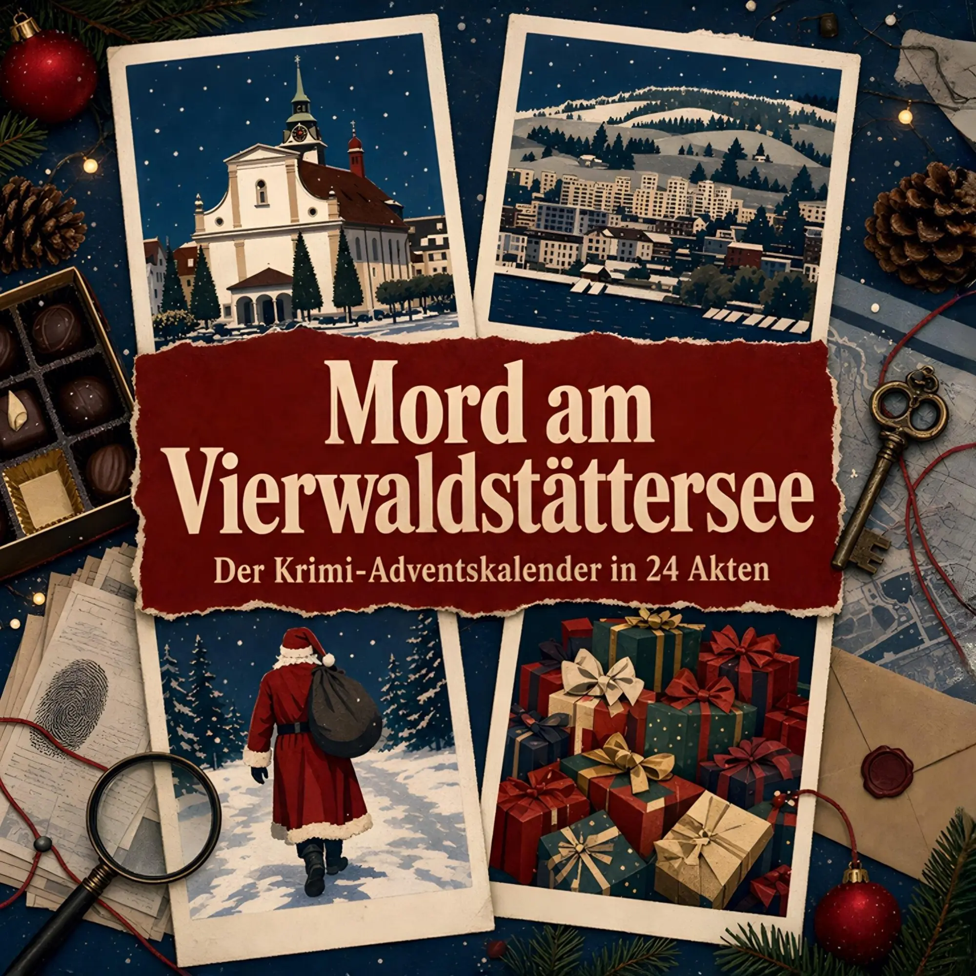 Cover: 9783696119126 | Mord am Vierwaldstättersee | Der Krimi-Adventskalender in 24 Akten