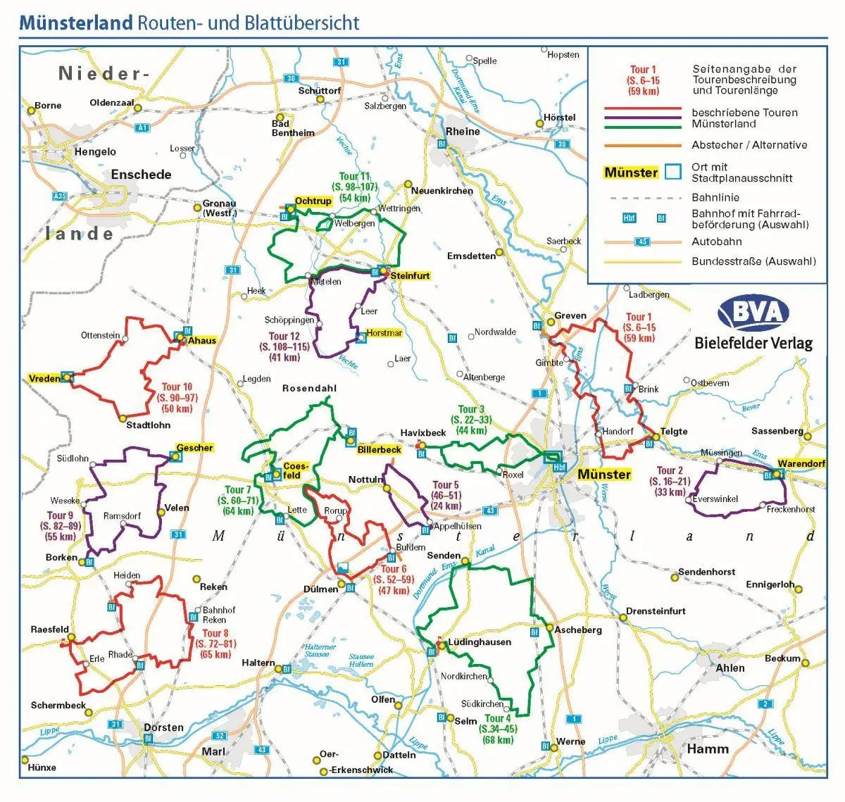 Bild: 9783870739126 | ADFC-Radausflugsführer Münsterland 1:50.000 praktische...