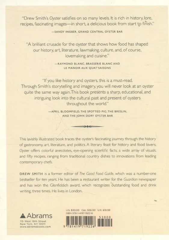 Rückseite: 9781419719226 | Oyster | A Gastronomic History (with Recipes) | Drew Smith | Buch