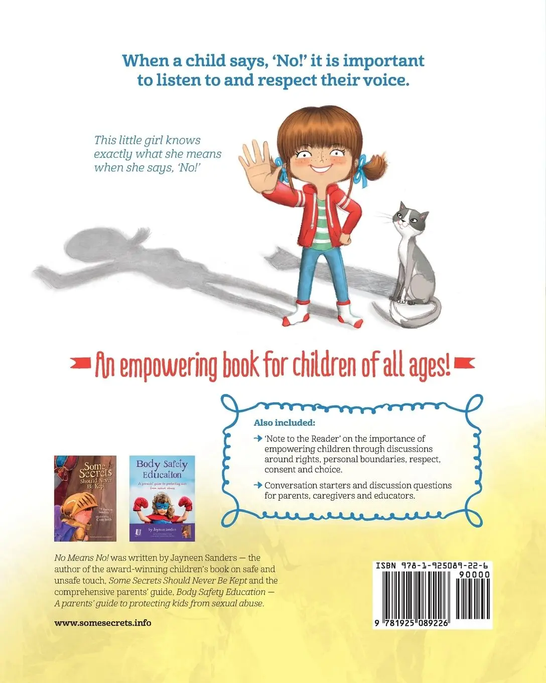 Rückseite: 9781925089226 | No Means No! | Jayneen Sanders | Taschenbuch | Englisch | 2015