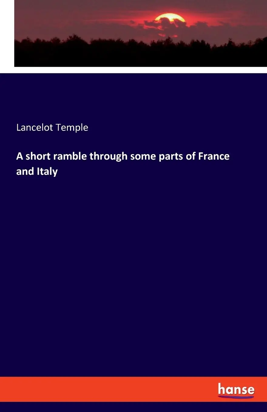 Cover: 9783348099226 | A short ramble through some parts of France and Italy | Temple | Buch