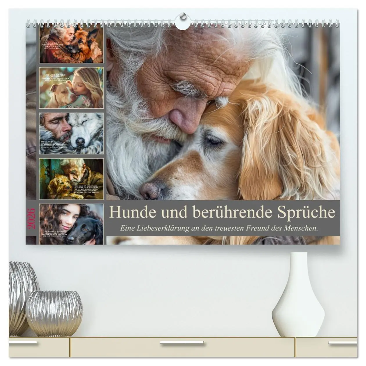 Cover: 9783457379226 | Hunde und berührende Sprüche (hochwertiger Premium Wandkalender...