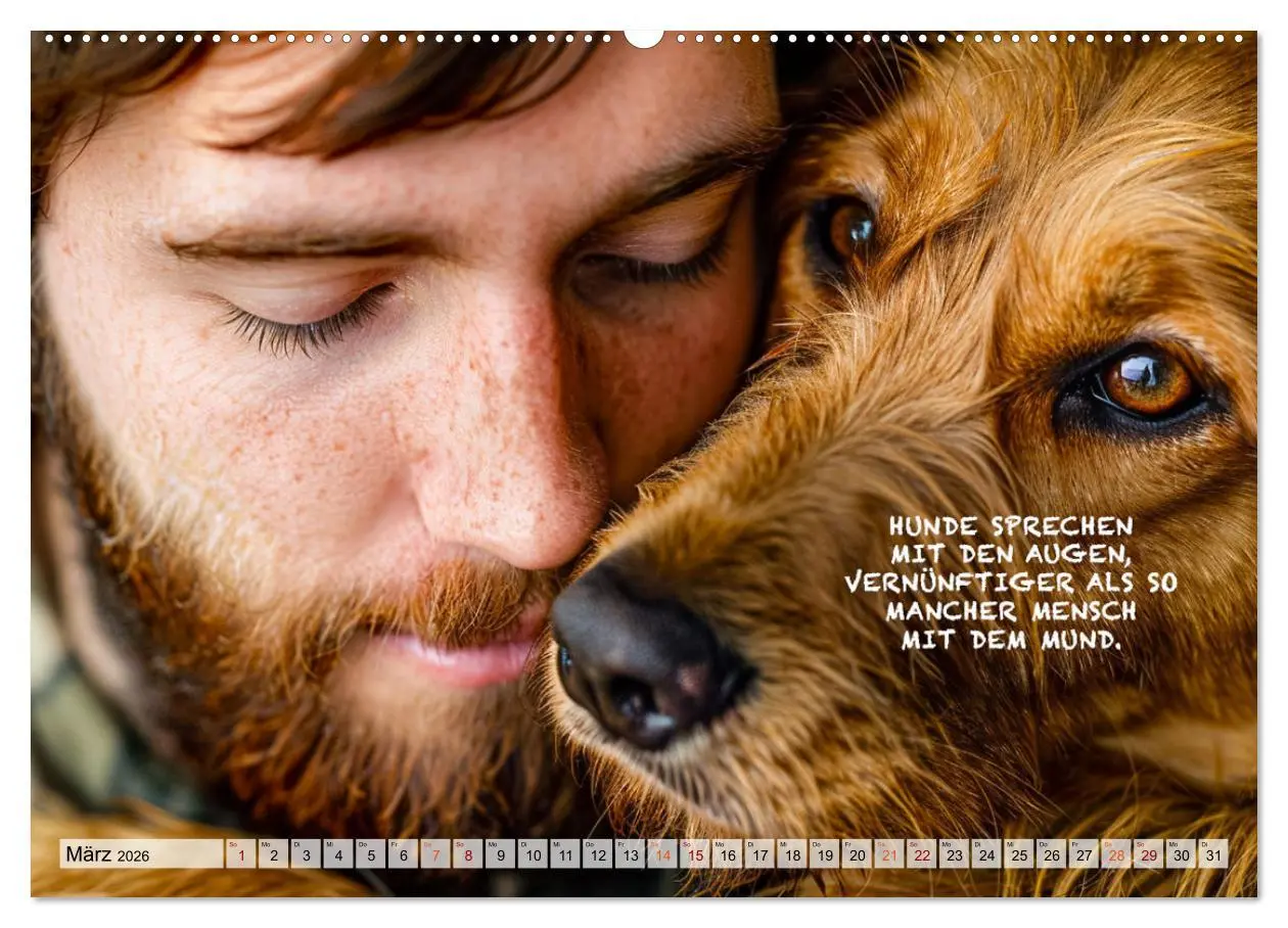 Bild: 9783457379226 | Hunde und berührende Sprüche (hochwertiger Premium Wandkalender...