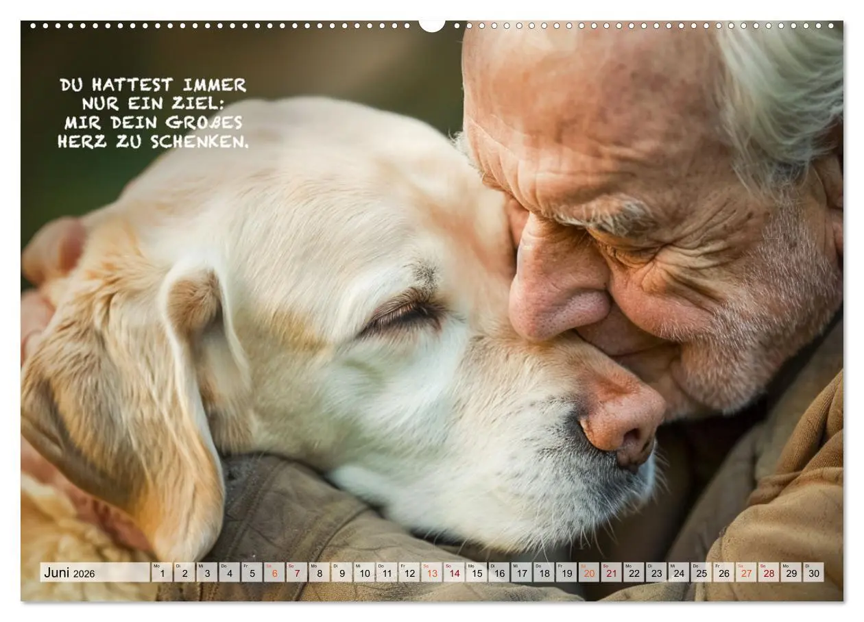 Bild: 9783457379226 | Hunde und berührende Sprüche (hochwertiger Premium Wandkalender...