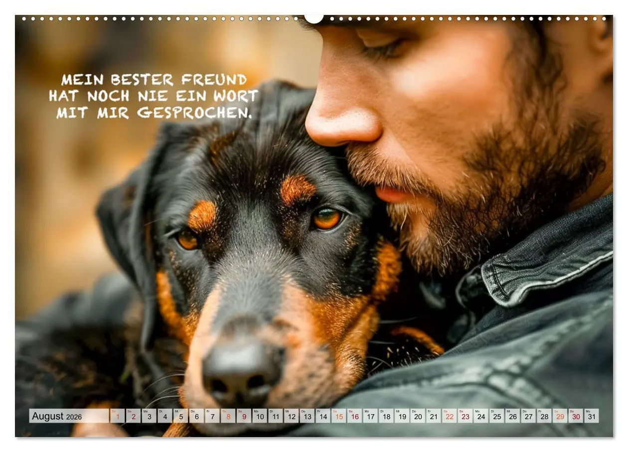 Bild: 9783457379226 | Hunde und berührende Sprüche (hochwertiger Premium Wandkalender...