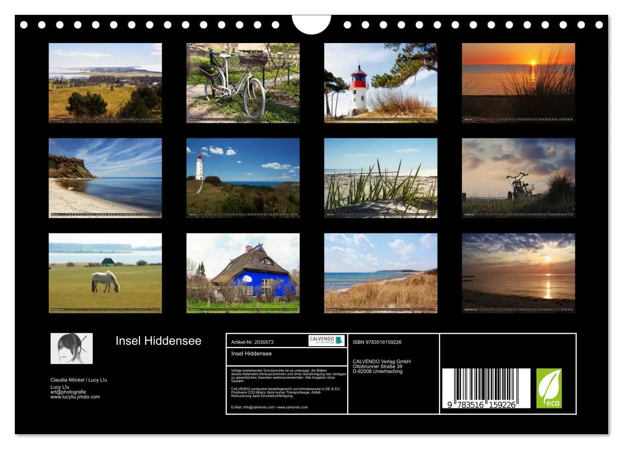 Bild: 9783516159226 | Insel Hiddensee (Wandkalender 2026 DIN A4 quer), CALVENDO...