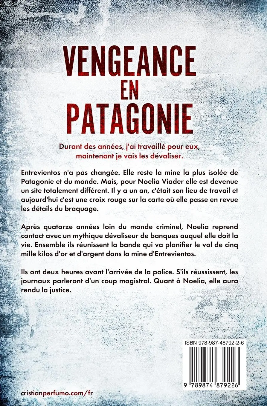 Rückseite: 9789874879226 | Vengeance en Patagonie | Cristian Perfumo | Taschenbuch | Französisch