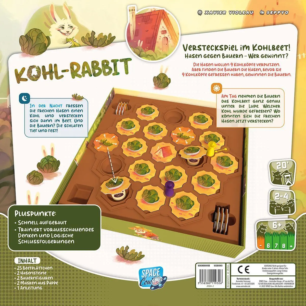 Bild: 3558380119326 | Kohl-Rabbit | Xavier Violeau | Spiel | SCOD5003 | Deutsch | 2024