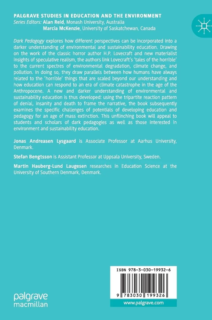 Rückseite: 9783030199326 | Dark Pedagogy | Education, Horror and the Anthropocene | Buch | ix