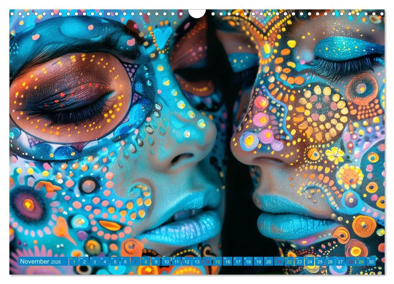 Bild: 9783457369326 | Faszination Bodypainting (Wandkalender 2026 DIN A3 quer), CALVENDO...