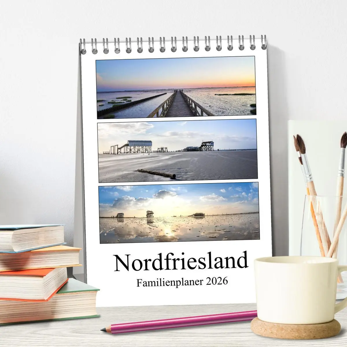 Bild: 9783516389326 | Nordfriesland - Familienplaner (Tischkalender 2026 DIN A5 hoch),...