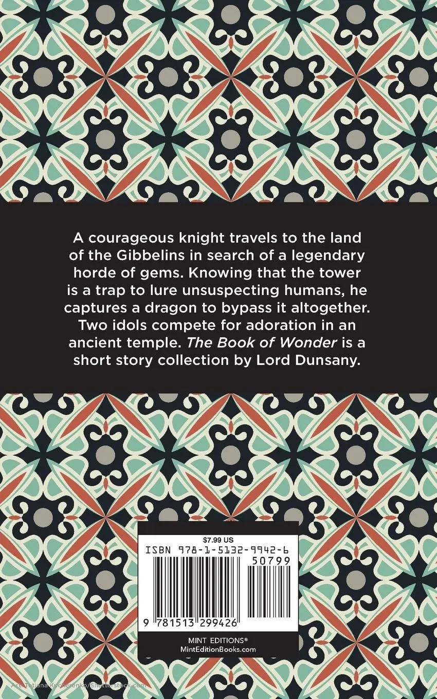 Rückseite: 9781513299426 | The Book of Wonder | Lord Dunsany | Taschenbuch | Englisch | 2022