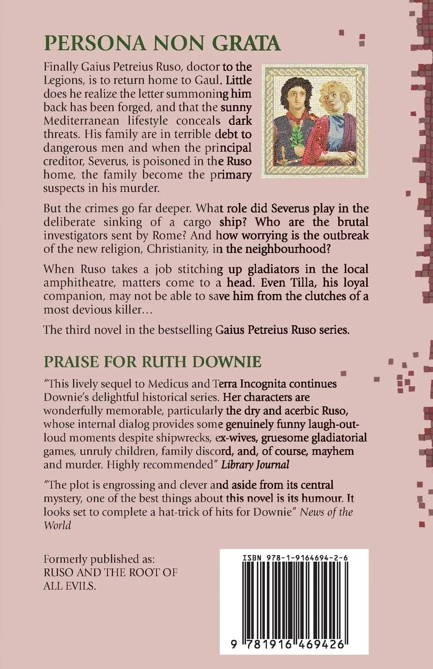 Rückseite: 9781916469426 | Persona Non Grata | Ruth Downie | Taschenbuch | Englisch | 2020