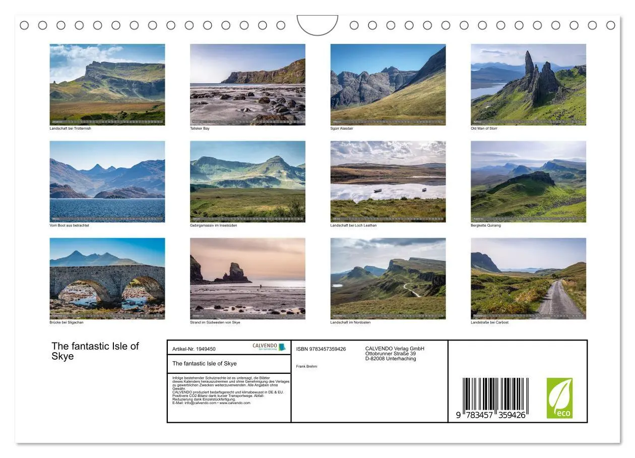 Bild: 9783457359426 | The fantastic Isle of Skye (Wandkalender 2026 DIN A4 quer),...