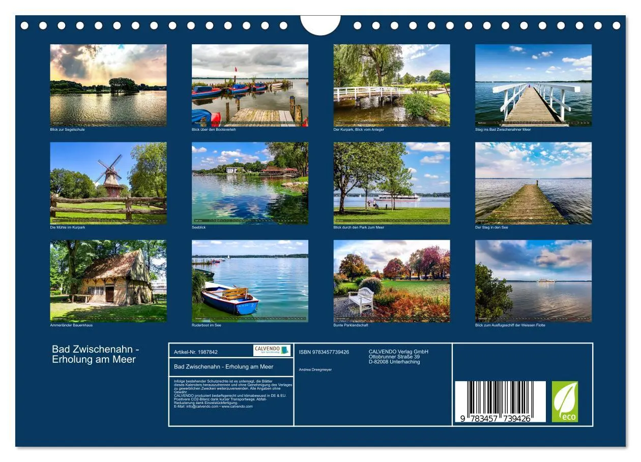 Bild: 9783457739426 | Bad Zwischenahn - Erholung am Meer (Wandkalender 2026 DIN A4 quer),...