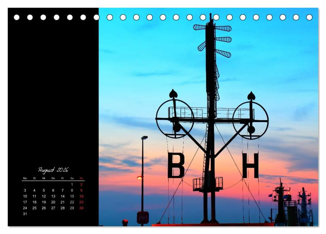 Bild: 9783516209426 | Bremerhaven Nights (Tischkalender 2026 DIN A5 quer), CALVENDO...